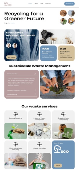 Recycling Today For Tomorrow - Responsive Website Builder Software