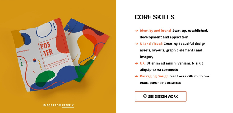 Core skills of design studio Website Builder Software