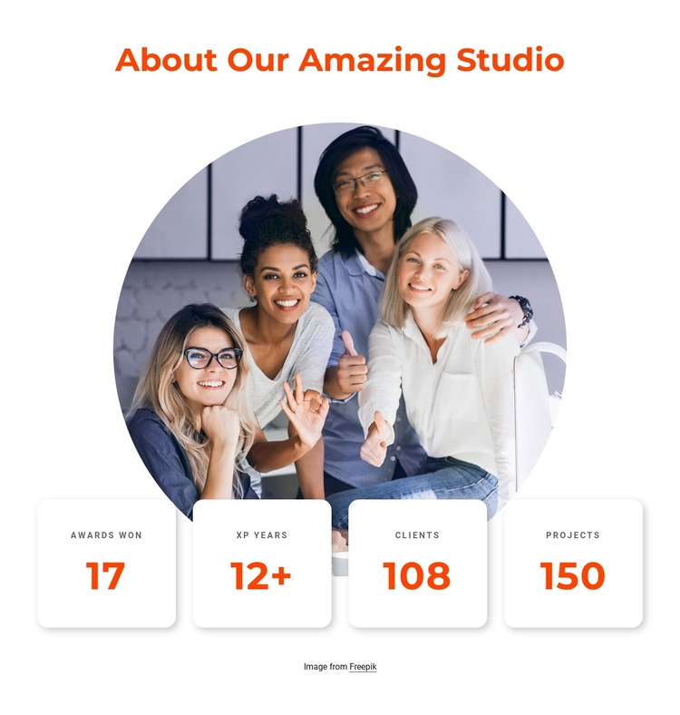 About our amazing design studio Website Builder Software