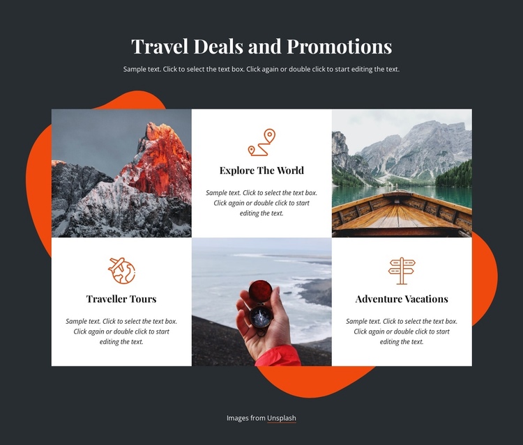 Travel deals Website Builder Software