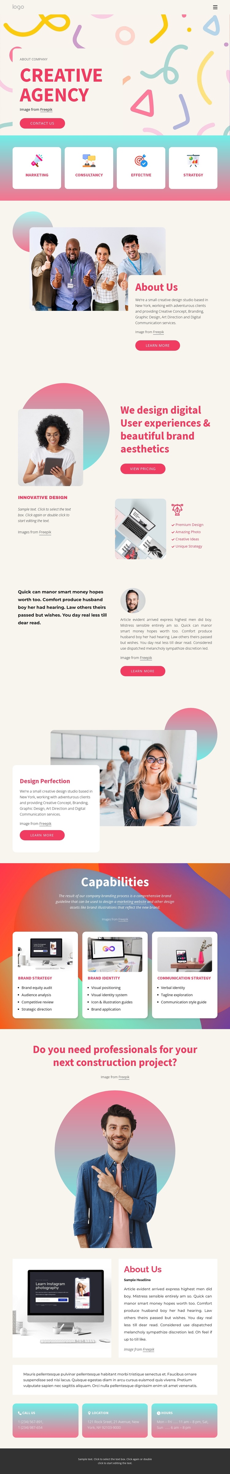 We create strategy-led work Website Builder Software